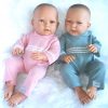 ADK Levensechte Babypoppen set New born Meisje en jongen 52 cm in gebreid pakje - Afbeelding 19