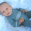 ADK Levensechte Babypoppen set New born Meisje en jongen 52 cm in gebreid pakje - Afbeelding 16