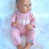 ADK Levensechte Babypoppen set New born Meisje en jongen 52 cm in gebreid pakje - Afbeelding 2
