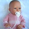 ADK Levensechte Babypoppen set New born Meisje en jongen 52 cm in gebreid pakje - Afbeelding 20