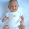 AD7l Levensechte Babypop softbody Lara met blauwe ogen met romper en speen - Afbeelding 19