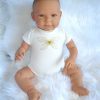 AD7l Levensechte Babypop softbody Lara met blauwe ogen met romper en speen - Afbeelding 18