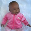 AD3b Levensechte Babypop soft body pop Naomi donker met kleding 53 cm - Afbeelding 14