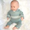 AS02c Poppenkleding blauw pakje By Astrup voor pop 48 t/m 52 cm - Afbeelding 12