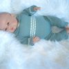 AS02c Poppenkleding blauw pakje By Astrup voor pop 48 t/m 52 cm - Afbeelding 13