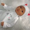 AD9d Levensechte Babypop Leoni softbody bruine ogen in 2 delig setje wit en speen 52 cm - Afbeelding 17