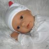 AD9d Levensechte Babypop Leoni softbody bruine ogen in 2 delig setje wit en speen 52 cm - Afbeelding 27