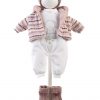 AL04b Poppenkleding 4 delig setje Llorens voor pop 40 t/m 43 cm