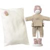 AL05 Poppenkleding en ligkussen 5 delige set Llorens voor pop 40 t/m 44 cm