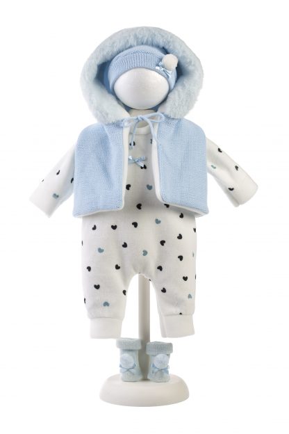 AL02a Poppenkleding 4 delig setje Llorens voor pop 40 t/m 44 cm