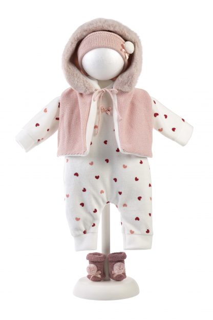 AL02b Poppenkleding 4 delig setje Llorens voor pop 40 t/m 44 cm