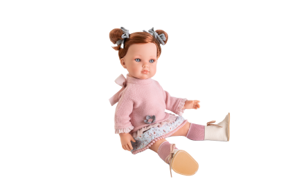 AJ24d Antonio Juan full body pop Bella met rood haar 45 cm - Afbeelding 4