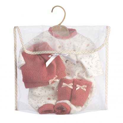 AL08b Poppenkleding 3 delig setje Llorens voor pop 38 t/m 42 cm - Afbeelding 3