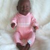 P03k Levensechte Babypopen Set van 2 poppen 1 Meisje en 1 Slapend Jongetje in kleding 52 cm - Afbeelding 21