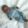 P03k Levensechte Babypopen Set van 2 poppen 1 Meisje en 1 Slapend Jongetje in kleding 52 cm - Afbeelding 17