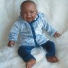 AD3i Levensechte Babypop soft body pop donker in 2 delige set 53 cm - Afbeelding 5