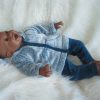 AD3i Levensechte Babypop soft body pop donker in 2 delige set 53 cm - Afbeelding 4