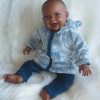 AD3i Levensechte Babypop soft body pop donker in 2 delige set 53 cm - Afbeelding 12
