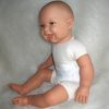 AD3l1 Levensechte Babypop soft body Naomi bruine ogen in kleding en speen 53 cm - Limited Edition - Afbeelding 12