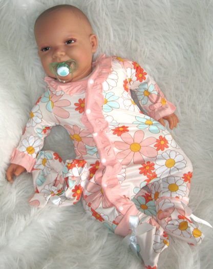 AD3l2 Levensechte Babypop soft body Naomi bruine ogen in kleding en speen 53 cm - Limited Edition - Afbeelding 6