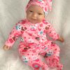 AD3l1 Levensechte Babypop soft body Naomi bruine ogen in kleding en speen 53 cm - Limited Edition - Afbeelding 16