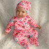AD3l1 Levensechte Babypop soft body Naomi bruine ogen in kleding en speen 53 cm - Limited Edition - Afbeelding 11