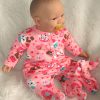 AD3l1 Levensechte Babypop soft body Naomi bruine ogen in kleding en speen 53 cm - Limited Edition - Afbeelding 22