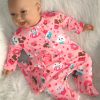 AD3l1 Levensechte Babypop soft body Naomi bruine ogen in kleding en speen 53 cm - Limited Edition - Afbeelding 17