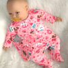 AD3l1 Levensechte Babypop soft body Naomi bruine ogen in kleding en speen 53 cm - Limited Edition - Afbeelding 7