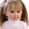 L22a Llorens popje soft body pop met blond haar en kleding 35 cm - Afbeelding 9