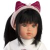 L23b Llorens pop soft body pop met zwart haar groene ogen 40 cm - Afbeelding 6