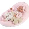 L00c Llorens levensechte babypop meisje fullbody met kleding en ligkussen 40 cm - Afbeelding 7