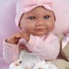 L00c Llorens levensechte babypop meisje fullbody met kleding en ligkussen 40 cm - Afbeelding 2