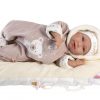 L10 Llorens levensechte babypop soft body met geluid kleding ligkussen en speen 42 cm - Afbeelding 9