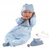 L10c Llorens levensechte babypop soft body met geluid blauwe kleding speen 42 cm - Afbeelding 7