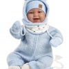 L09e Llorens levensechte babypop soft body met kleding en speen 42 cm - met geluid - Afbeelding 2