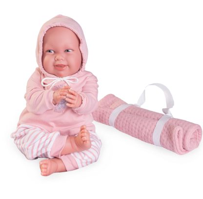 AJ11c Antonio Juan Mijn eerste reborn baby grote babypop met kleding deken en speen 52 cm - Afbeelding 11