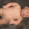 P12 Grote Babypop soft body blank 60 cm met velours kleding en speen - Afbeelding 11