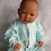 AD7d Levensechte Babypop soft body Lisa met slaapogen kleding en speen 52 cm - Afbeelding 19