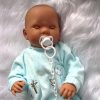 AD7d Levensechte Babypop soft body Lisa met slaapogen kleding en speen 52 cm - Afbeelding 2