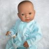 AD7d Levensechte Babypop soft body Lisa met slaapogen kleding en speen 52 cm