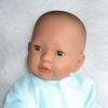 AD7d Levensechte Babypop soft body Lisa met slaapogen kleding en speen 52 cm - Afbeelding 3