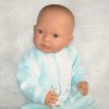 AD7d Levensechte Babypop soft body Lisa met slaapogen kleding en speen 52 cm - Afbeelding 10
