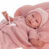 AJ10a Antonio Juan Mijn eerste reborn baby grote babypop met kleding deken en speen 52 cm
