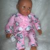 P13a Grote Babypop soft body getint  60 cm in roze kleding en speen - Afbeelding 12