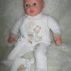 P12 Grote Babypop soft body blank 60 cm met velours kleding en speen - Afbeelding 16
