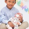 L12c Llorens levensechte babypop softbody baby pop met geluid met kleding speen 44 cm - Afbeelding 14