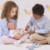 L12c Llorens levensechte babypop softbody baby pop met geluid met kleding speen 44 cm - Afbeelding 4