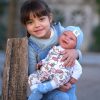 L12c Llorens levensechte babypop softbody baby pop met geluid met kleding speen 44 cm - Afbeelding 7