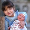 L12c Llorens levensechte babypop softbody baby pop met geluid met kleding speen 44 cm - Afbeelding 2
